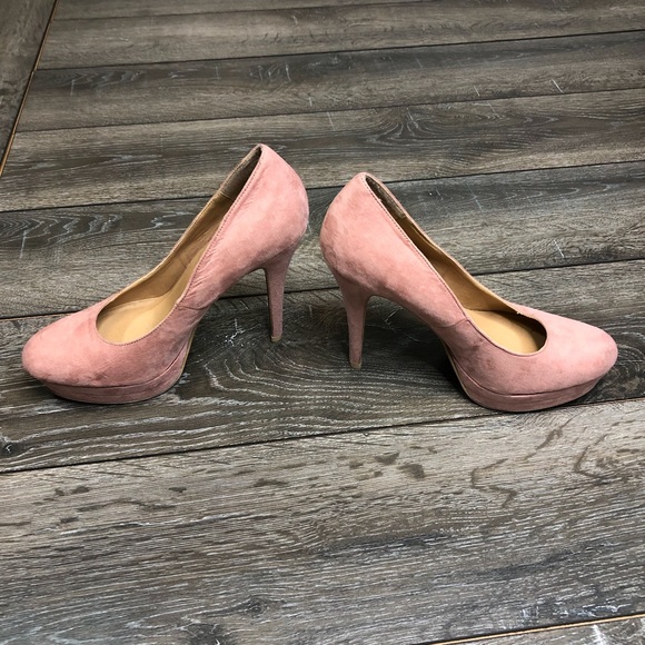 SOLD.  LC Lauren Conrad blush pink heels - Picture 2 of 6